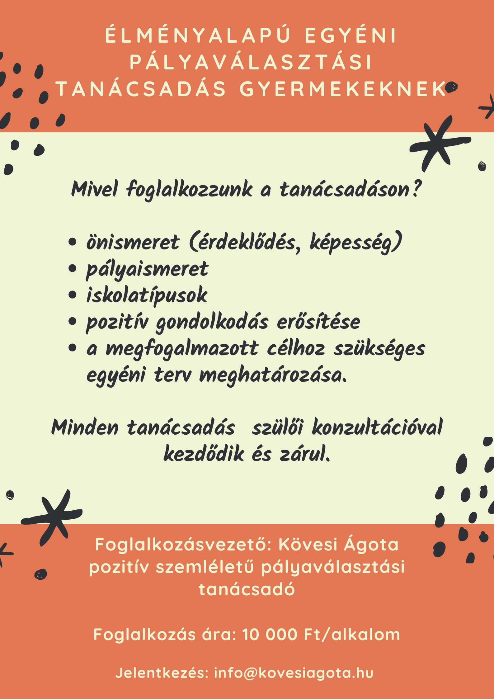 Élményalapú egyéni pályaválasztási tanácsadás gyermekeknek